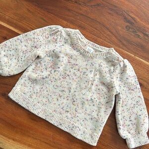 Baby gap knitted sweater with ballon sleeves
